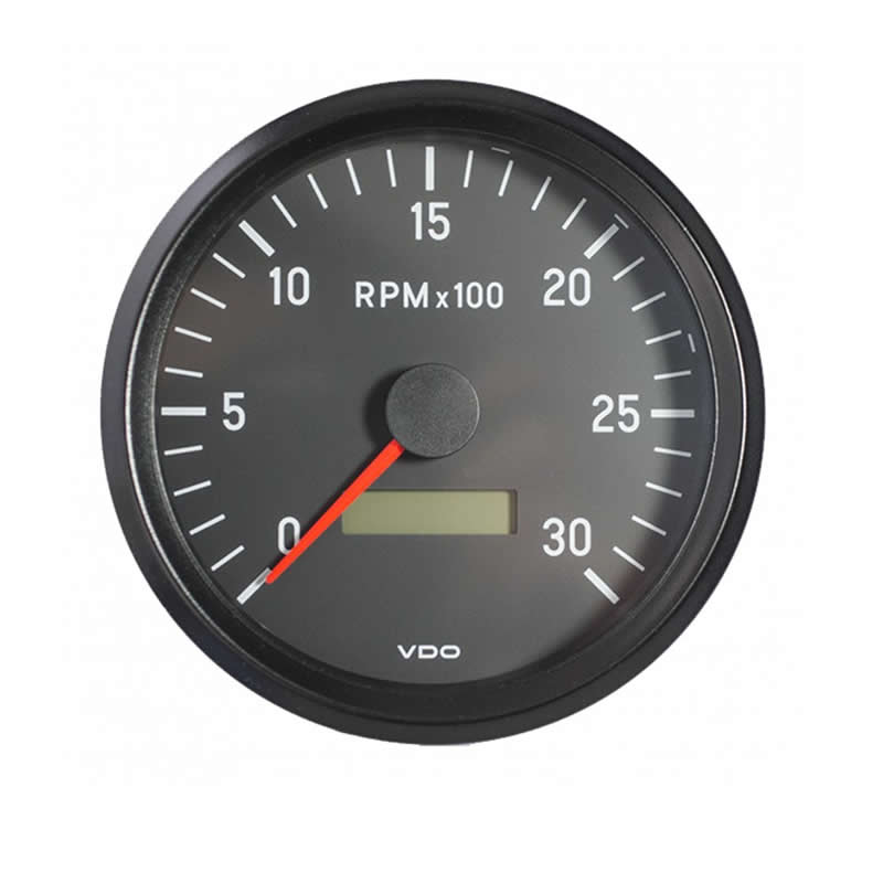 VDO Cockpit International Tachometer 3.000 RPM 100mm 12-24V